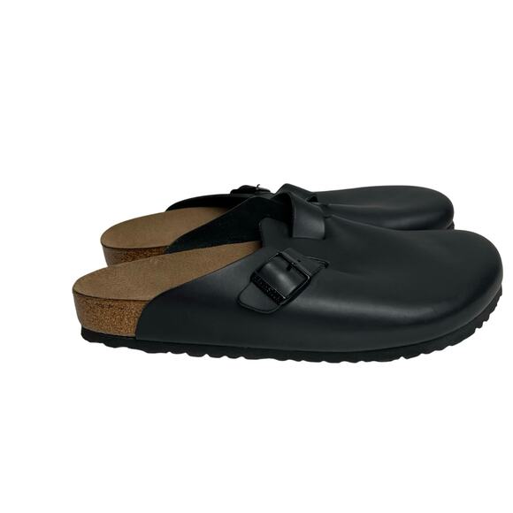 Birkenstock Leather Boston Slip On Mules Shoes Men's Size EU 46 US 13-13.5 - Picture 1 of 8